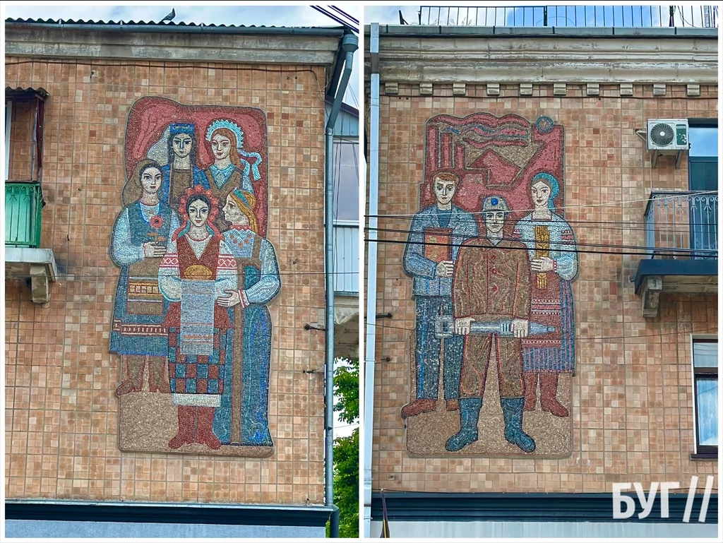 У місті на Волині пропонують закрити радянські панно на будівлі