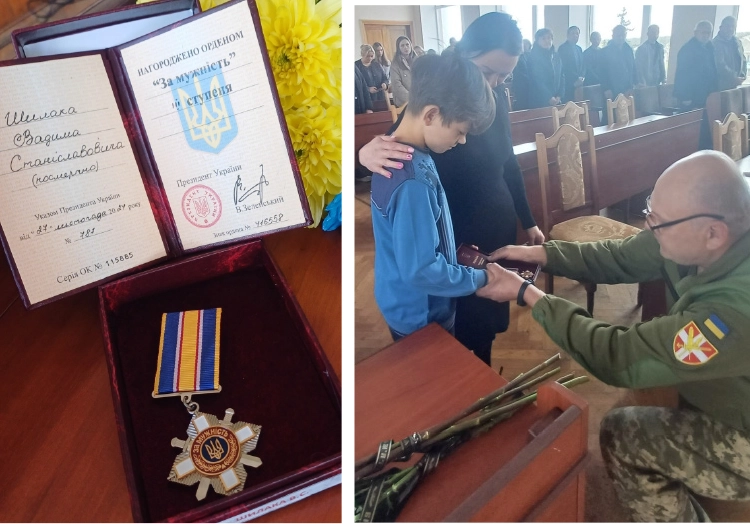 Нагороду загиблого Героя з Волині вручили його дружині та сину