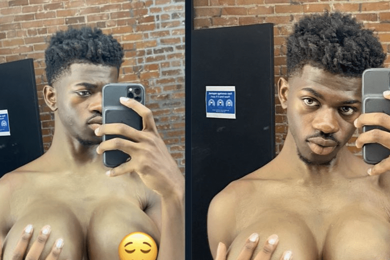 Lil nas x with boobs