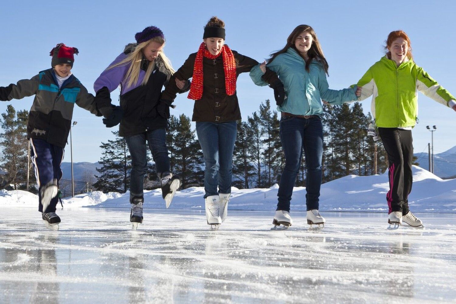 Ice skating sport