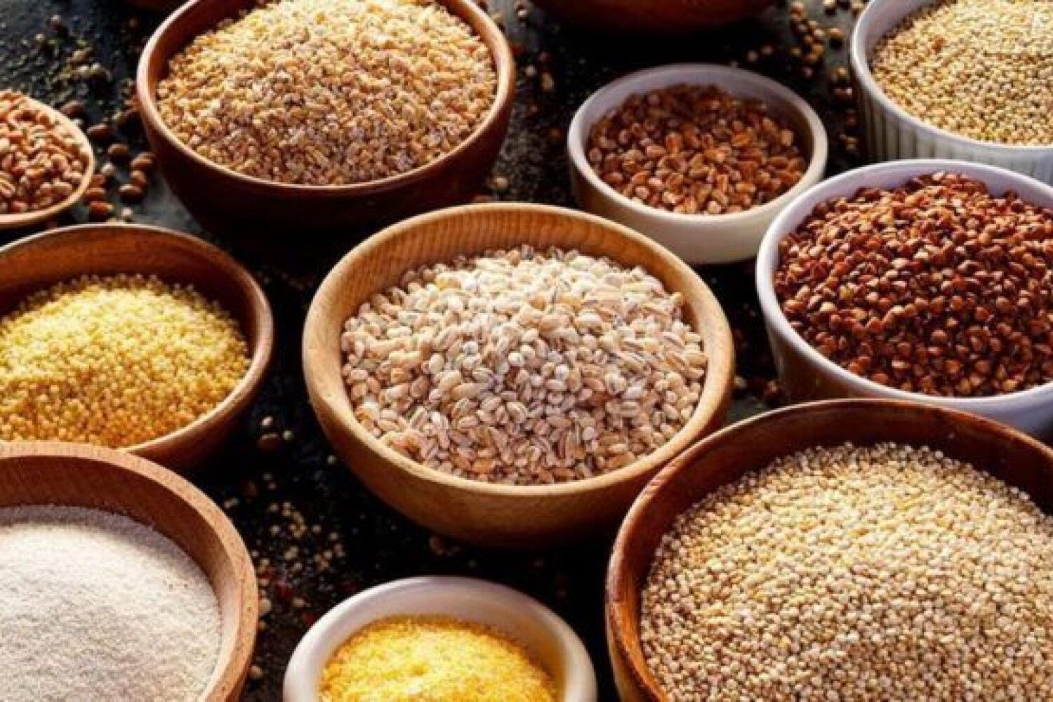 Диетическая мука. Перловая крупа барли. Киноа белая. Амарант белок. Пращкы для приготовления пищи животных.