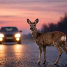 На Волині автомобіль збив насмерть косулю