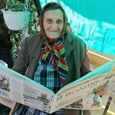 Таїна Мельник передплачує газету «Волинь» понад 70 років!