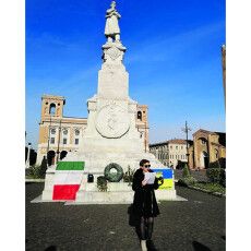 Людина року від газети «Волинь» організувала в Італії акцію проти росіян