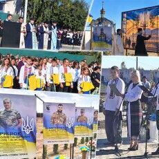 На Алеї Слави у волинській Мар'янівці – нові портрети і одна спільна молитва: «Нехай вони будуть останніми»