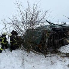 На Волині перекинувся бус із вісьмома пасажирами
