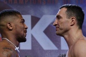 Ентоні Джошуа заважив на чотири кіло більше, ніж Володимир Кличко (відео)