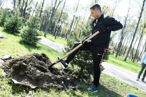 Марлос відклав м’яча і посадив ялинку