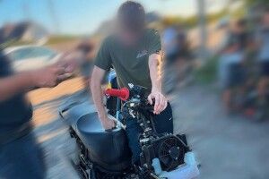 На Волині поліцейські вилучили незаконний мотоцикл Honda