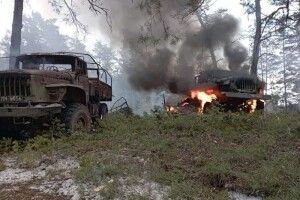 «Неушкодженим лишилося лише рагу з овочів»: ЗСУ на Харківщині знищили колону військової техніки (Відео)