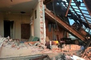 Вибух газу зруйнував літню кухню