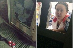 Скоїла правопорушення і зачинилася в магазині