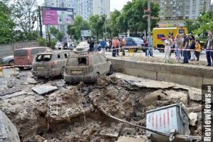 Посеред Києва – кількадесятметровий фонтан (фото)