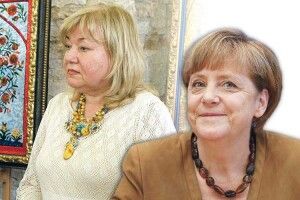 На Ангелі Меркель — ​рівненський бурштин?