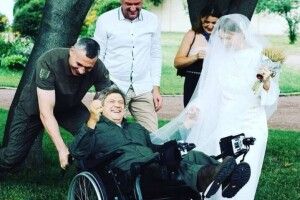 Екссекретар РНБО одружився в інвалідному візку (Фото)