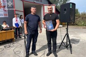 На відкриття пункту пожежної охорони на Волинь приїхала делегація з Польщі