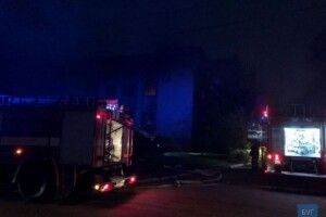 Знову виникла пожежа у приміщенні колишнього банку в Нововолинську