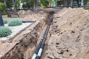 У центрі Ковеля прокладають нову мережу теплопостачання (Фото)