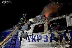 Нічний удар по Волині: внаслідок ворожої атаки спалахнув тепловоз