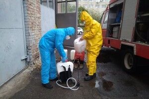 Рятувальники продовжують дезінфікувати Луцьк і Володимир-Волинський