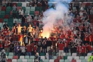 Білоруських уболівальників штрафуватимуть за «Хто ня скача, той маскаль!»