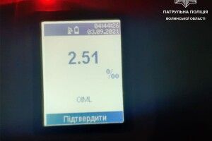 Уночі на Волині попалися троє нетверезих водіїв (Фото)