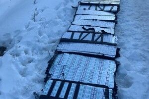 GPS трекер та 12 ящиків контрабандних цигарок виявили луцькі прикордонники у вантажному потязі