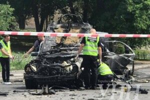 Автомобіль із полковником розвідки Міноборони вибухнув тричі