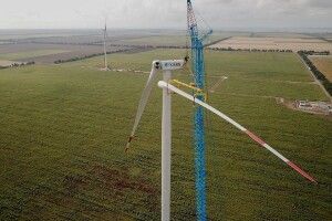 Поряд з Краматорськом скоро запрацює найпотужніша в Україні вітротурбіна