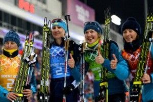 Українки вибороли срібло в естафеті в біатлоні