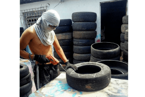 Чудова ідея: нове «життя» для старих автомобільних шин