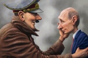 «Хворий вир*док»: у мережу злили «листування» Путіна і Гітлера (Відео)