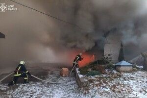 На Волині за добу горіли три будівлі