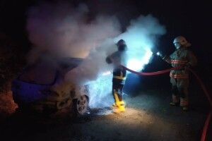 Під ранок на Ковельщині горіла автівка