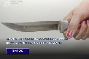 Жінка-вбивця з Волині отримала 8 років тюрми