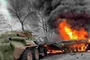 Під Ірпенем розбили колону російської техніки: «Дулю вам, а не Київ в облозі!»