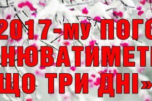 «У 2017–му погода змінюватиметься що три дні»