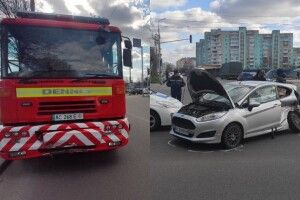 У Луцьку легковик зіштовхнувся з автомобілем рятувальників (Фото)