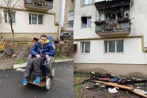 Хлопець з інвалідністю з Рівного залишився без житла після пожежі