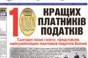 10 КРАЩИХ ПЛАТНИКІВ ПОДАТКІВ