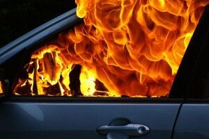 На Горохівщині горів автомобіль