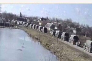 За 37 км від Києва - 370 одиниць техніки окупантів: машини їздять вперед і назад 