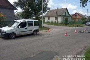 У Дубні велосипедист потрапив під колеса «Fiat Doblo» (фото)