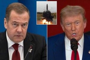 Після ультиматуму Трампа п’яничка медведєв погрожує росії війною