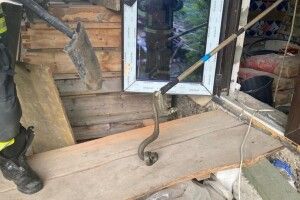 У райцентрі на Волині в помешкання заліз плазун
