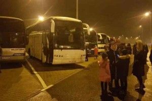 Автобуси зі школярами опинилися у полоні «євробляхарів»