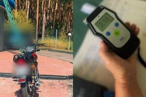 На Волині п’яний мотоцикліст без шолома влаштував небезпечну поїздку