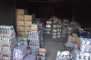 У гаражі – 2 тисячі літрів фальшивої горілки на суму майже 200 тисяч гривень