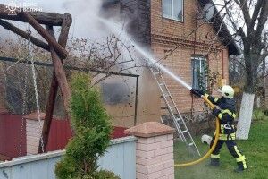 У селі поблизу Луцька горів будинок