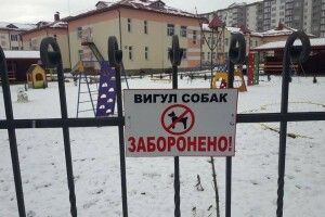 У Луцьку таблички «не пускають» вигулювати собак біля шкіл